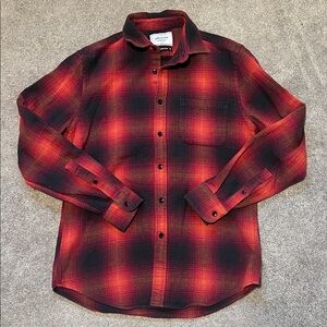 Portuguese Flannel Button Down Long Sleeve Flannel size small